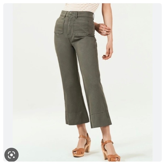 Faherty Pants - Faherty Uma Pant in Hawkeye Green